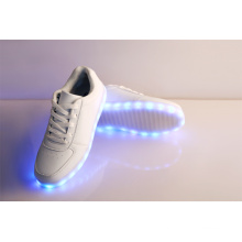 Unisex Homens USB Luz de carregamento piscando tênis LED Shoes